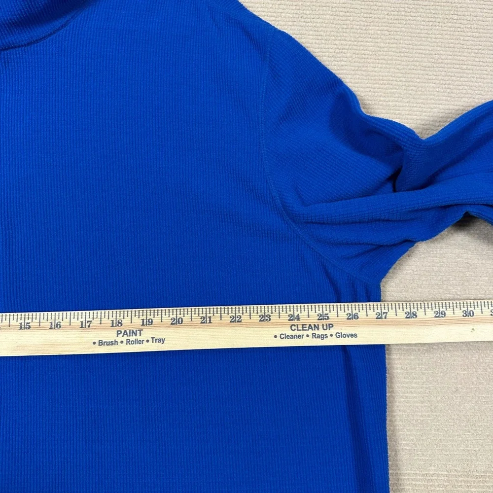 Magellan Outdoors 1/4 Zip Grid Fleece Pullover Mens 2XL Blue MagWarmth